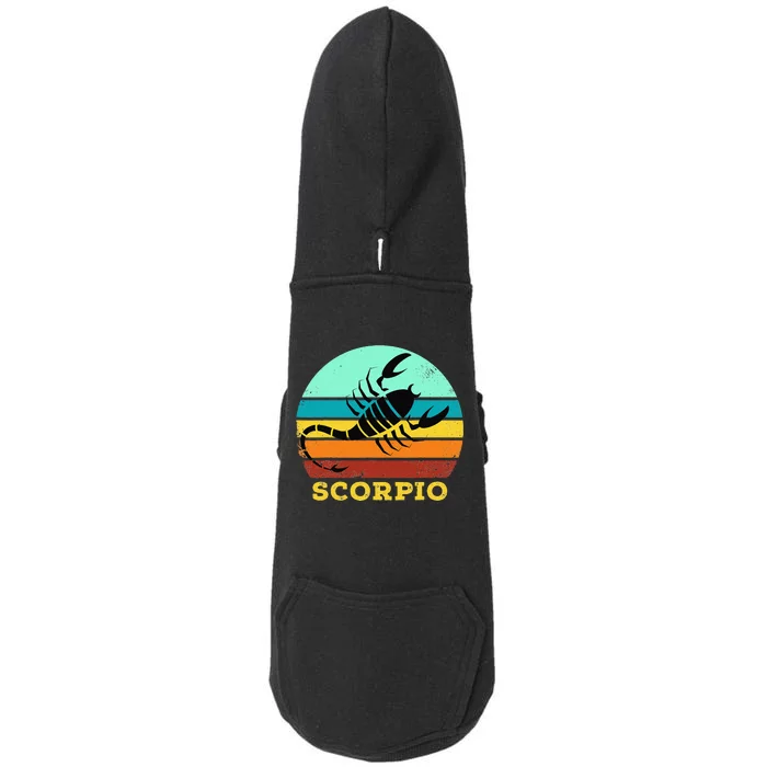 Scorpio Zodiac Birthday Horoscope Sign Scorpio Doggie 3-End Fleece Hoodie