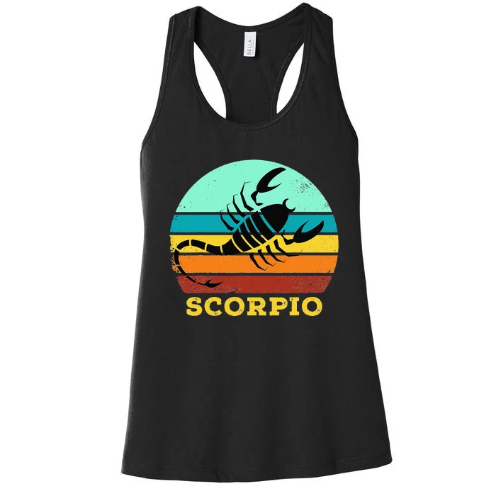 Scorpio Zodiac Birthday Horoscope Sign Scorpio Women's Racerback Tank