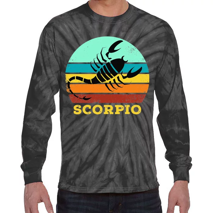 Scorpio Zodiac Birthday Horoscope Sign Scorpio Tie-Dye Long Sleeve Shirt