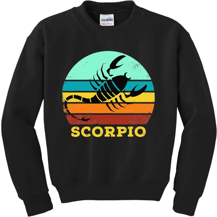 Scorpio Zodiac Birthday Horoscope Sign Scorpio Kids Sweatshirt