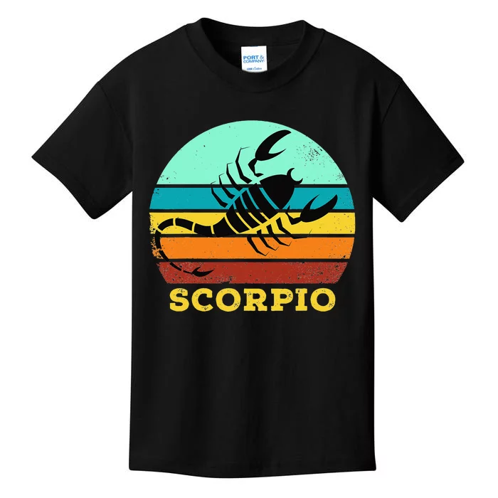 Scorpio Zodiac Birthday Horoscope Sign Scorpio Kids T-Shirt