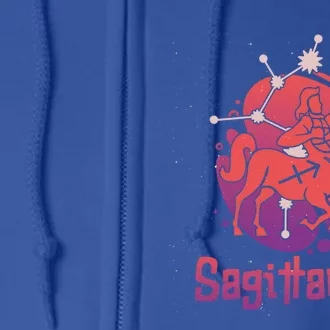 Sagittarius Zodiac Birthday Horoscope Great Gift Full Zip Hoodie