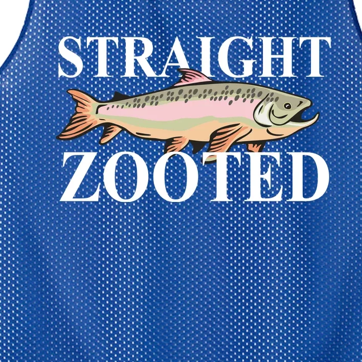 Straight Zooted Fish Mesh Reversible Basketball Jersey Tank