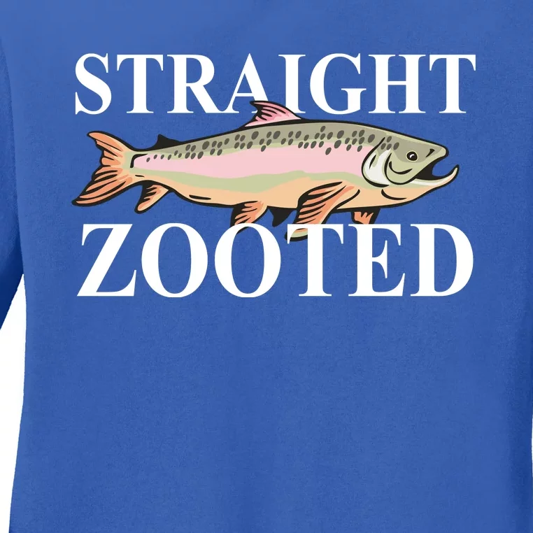 Straight Zooted Fish Ladies Long Sleeve Shirt