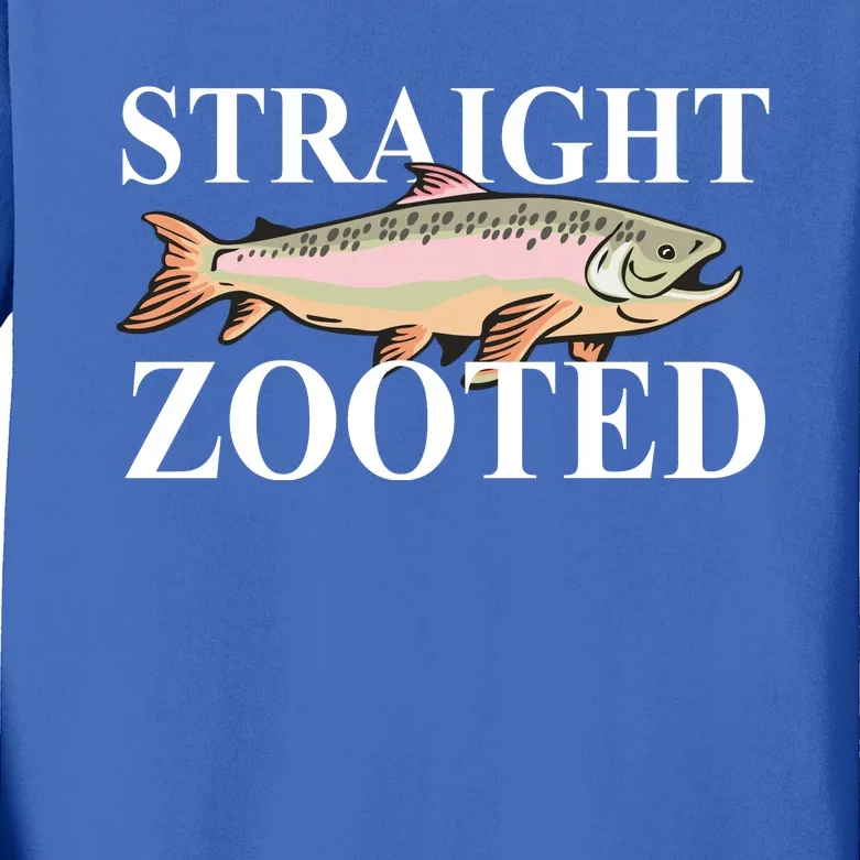 Straight Zooted Fish Kids Long Sleeve Shirt