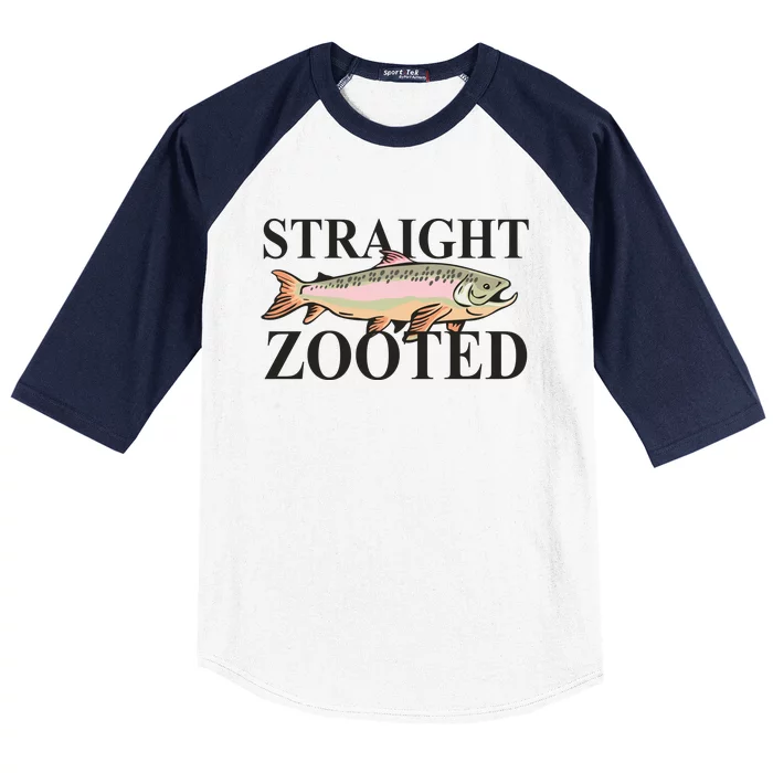 Straight Zooted Fish Baseball Sleeve Shirt