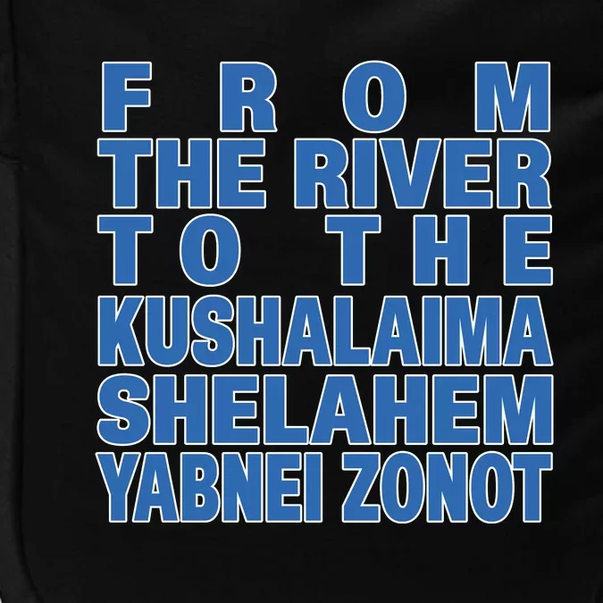 Sexuali Zionism From The River To The Kushalaima Shelahem Yabnei Zonot Impact Tech Backpack