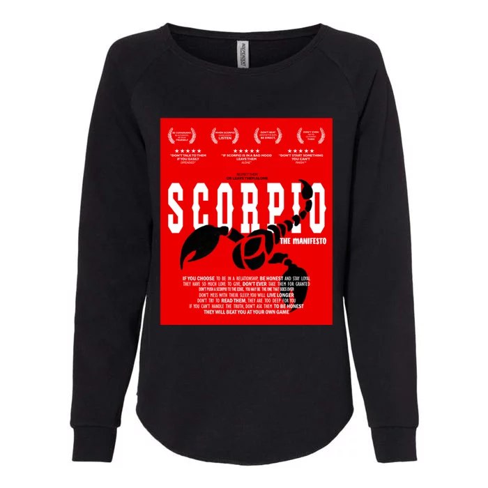 Scorpio Zodiac Facts Funny Humor Horoscope Cool Gift Womens California Wash Sweatshirt