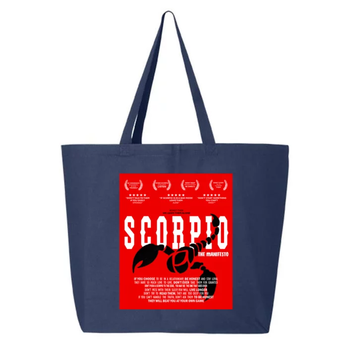 Scorpio Zodiac Facts Funny Humor Horoscope Cool Gift 25L Jumbo Tote