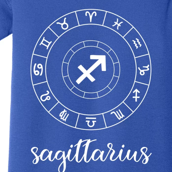 Sagittarius Zodiac Funny Astrology Meaningful Gift Baby Bodysuit