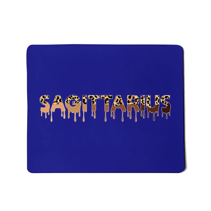 Sagittarius Zodiac Gift Afro Black Leopard Dripping Gift Mousepad