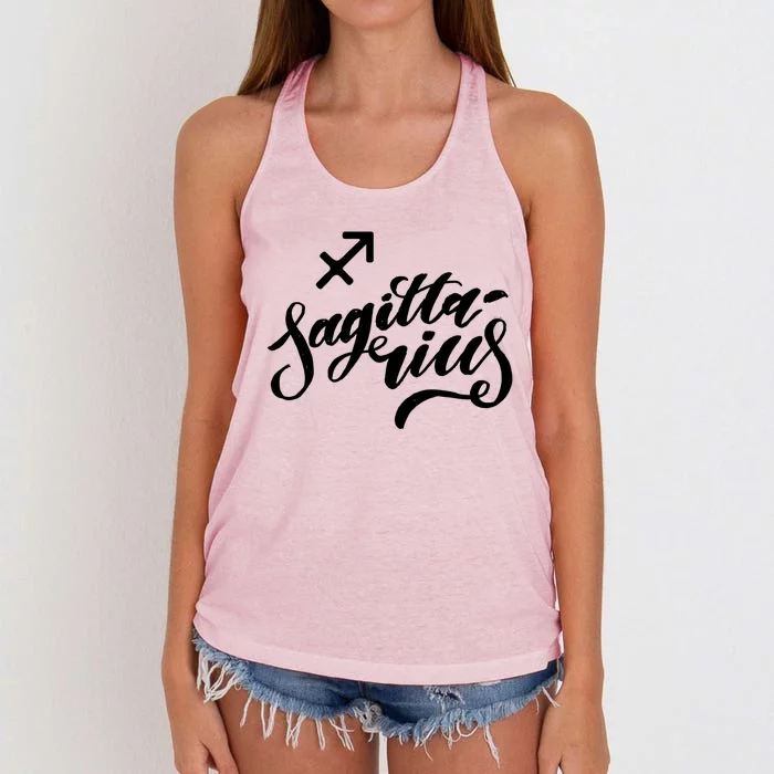 Sagittarius Zodiac Gift Women's Knotted Racerback Tank