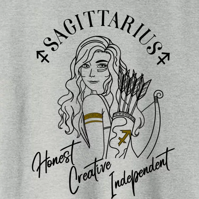 Sagittarius Zodiac Gift For Sagittarius Traits Meaningful Gift Women's Crop Top Tee