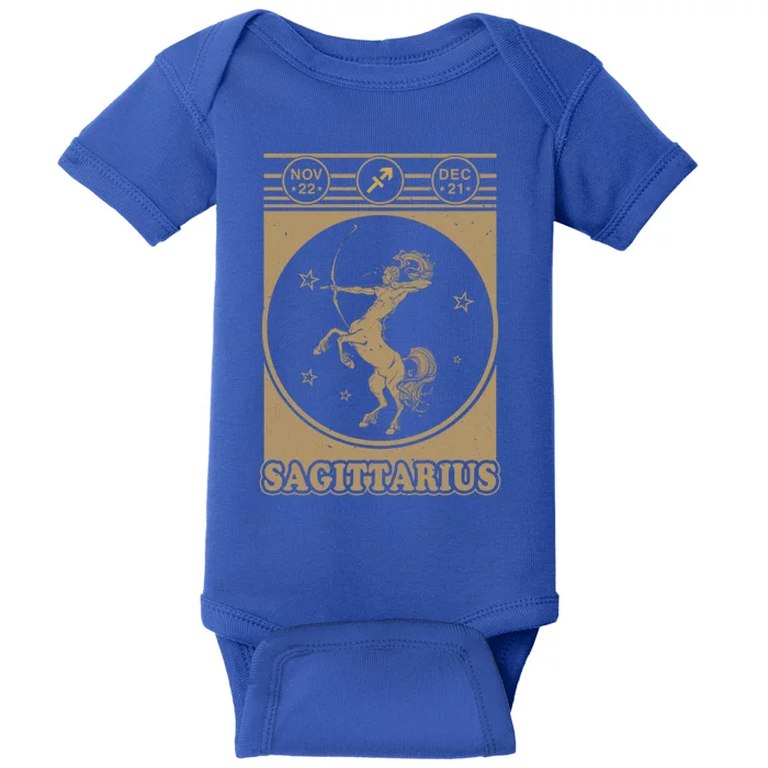 Sagittarius Zodiac Graphic Sign Birthday Gift Cute Gift Baby Bodysuit