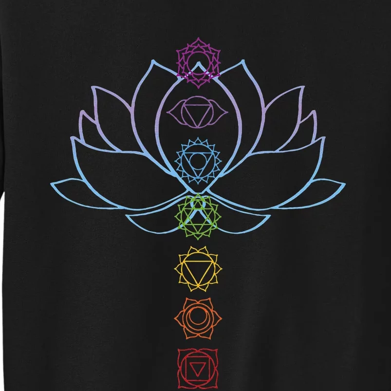 Spiritual Zen Lotus Flower Chakras Aligned Yoga Lover Sweatshirt