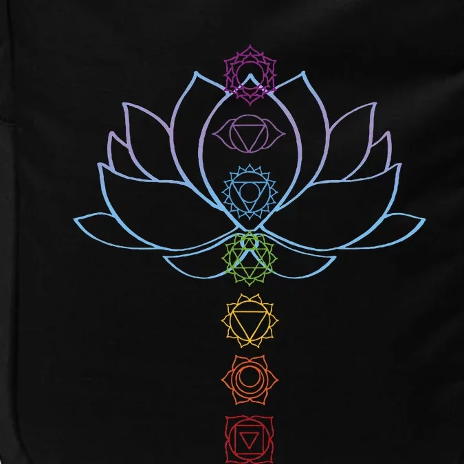 Spiritual Zen Lotus Flower Chakras Aligned Yoga Impact Tech Backpack