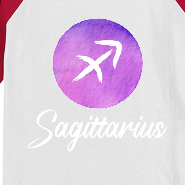 Sagittarius Zodiac Meaningful Gift Kids Colorblock Raglan Jersey