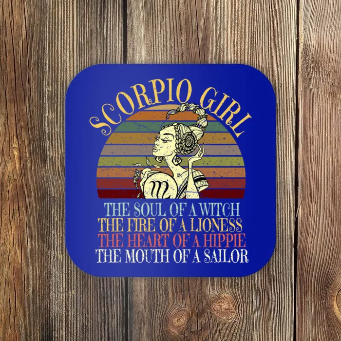 Scorpio Zodiac October November Birthday Cool Gift Coaster