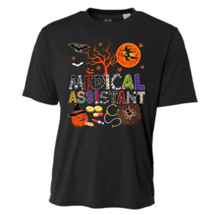 Spooky Zombie Pumpkin Costume for Medical Assistants Cooling Performance Crew T-Shirt