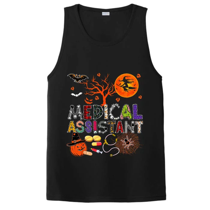 Spooky Zombie Pumpkin Costume for Medical Assistants Performance Tank