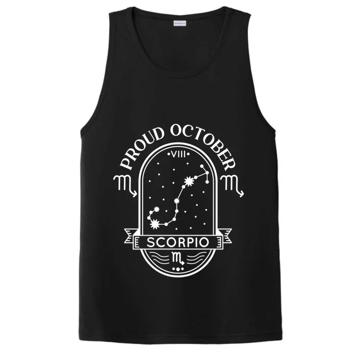 Scorpio Zodiac: Proud October Scorpio Gift Performance Tank