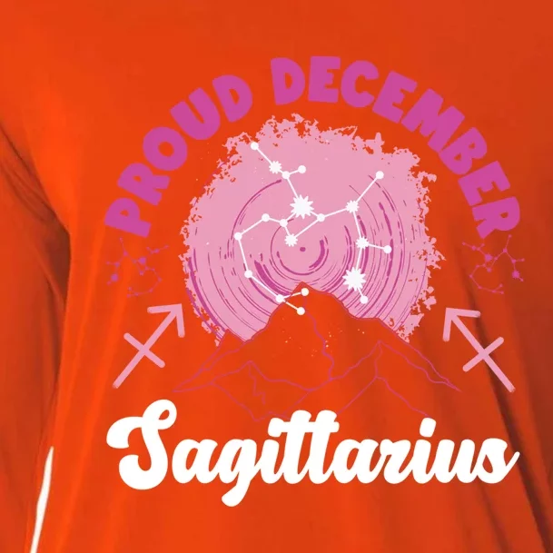 Sagittarius Zodiac: Proud December Sagittarius Gift Cooling Performance Long Sleeve Crew