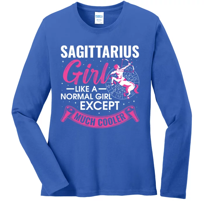 Sagittarius Zodiac Sign Astrology Horoscope Sagittarius Funny Gift Ladies Long Sleeve Shirt