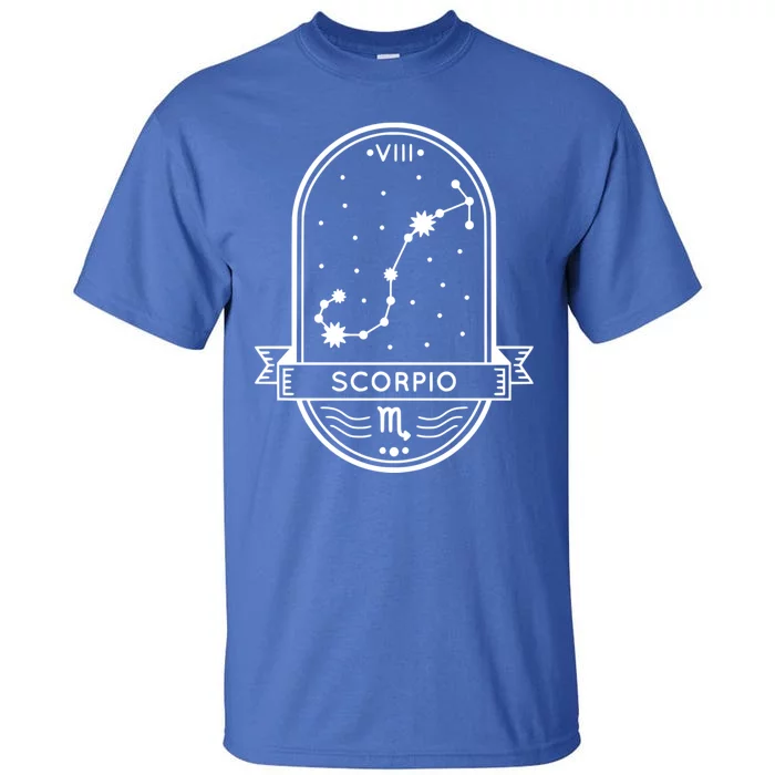 Scorpio Zodiac Sign Scorpion Constellation Scorpio Symbol Gift Tall T-Shirt