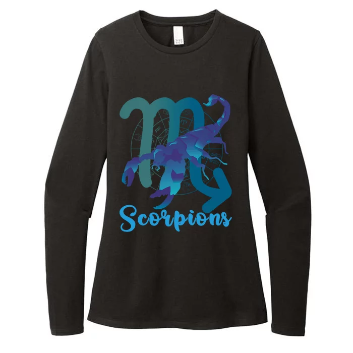 Scorpio Zodiac Sign Gift Womens CVC Long Sleeve Shirt