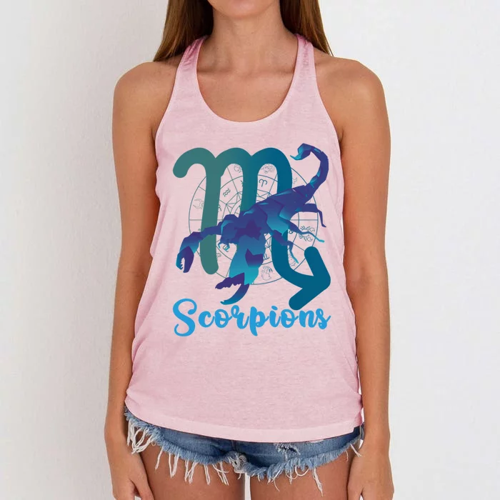 Scorpio Zodiac Sign Gift Women's Knotted Racerback Tank