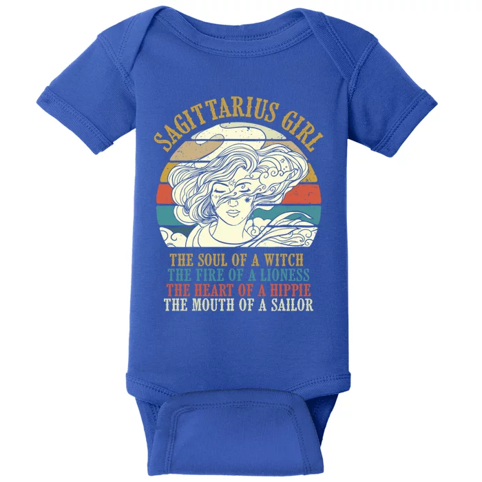 Sagittarius Zodiac Sign Birthday Horoscope Gift Baby Bodysuit