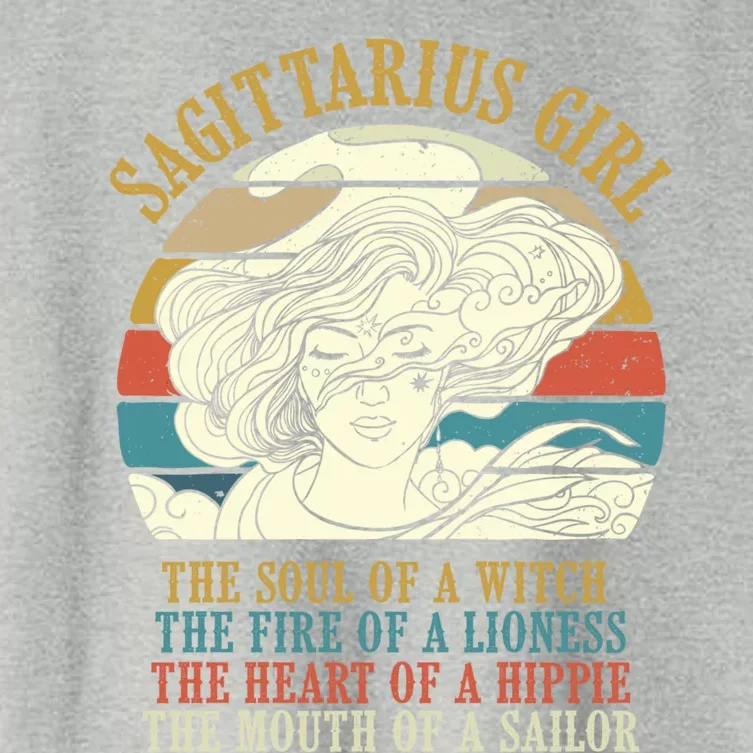 Sagittarius Zodiac Sign Birthday Horoscope Gift Women's Crop Top Tee