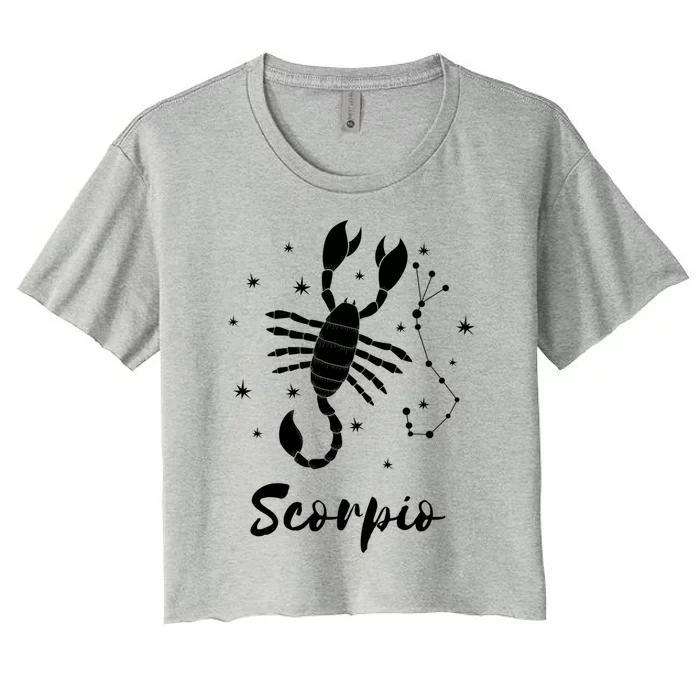 Scorpio Zodiac Sign Gift Women's Crop Top Tee