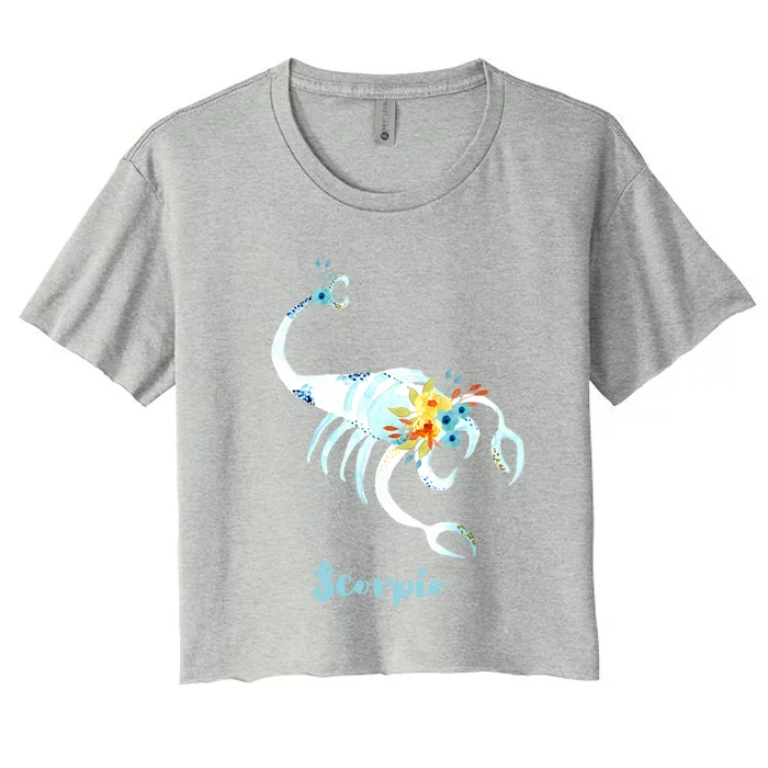 Scorpio Zodiac Sign Gift Women's Crop Top Tee