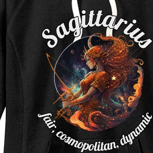 Sagittarius Zodiac Sign Astronomy Gift Women's Fleece Hoodie