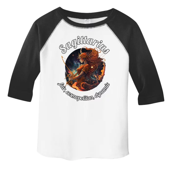 Sagittarius Zodiac Sign Astronomy Gift Toddler Fine Jersey T-Shirt