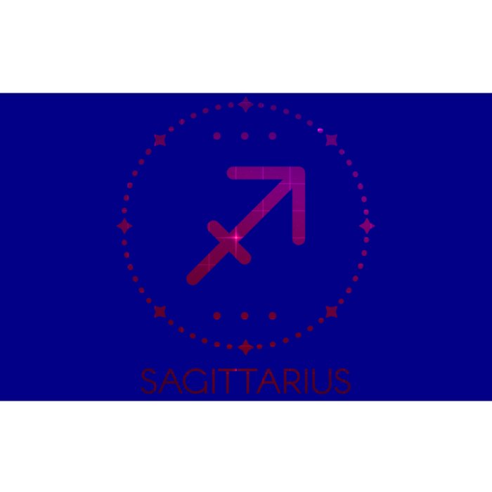 Sagittarius Zodiac Sign Bow And Arrow Gift Bumper Sticker