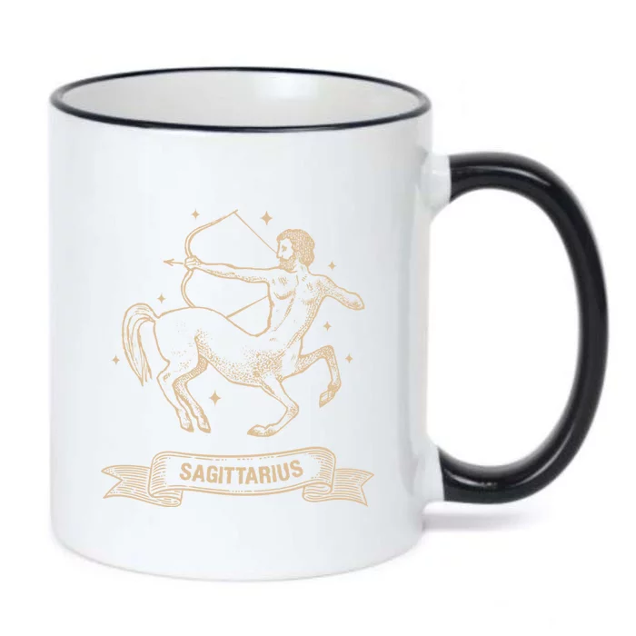 Sagittarius Zodiac Sign Constellation Gift Cute Gift Black Color Changing Mug