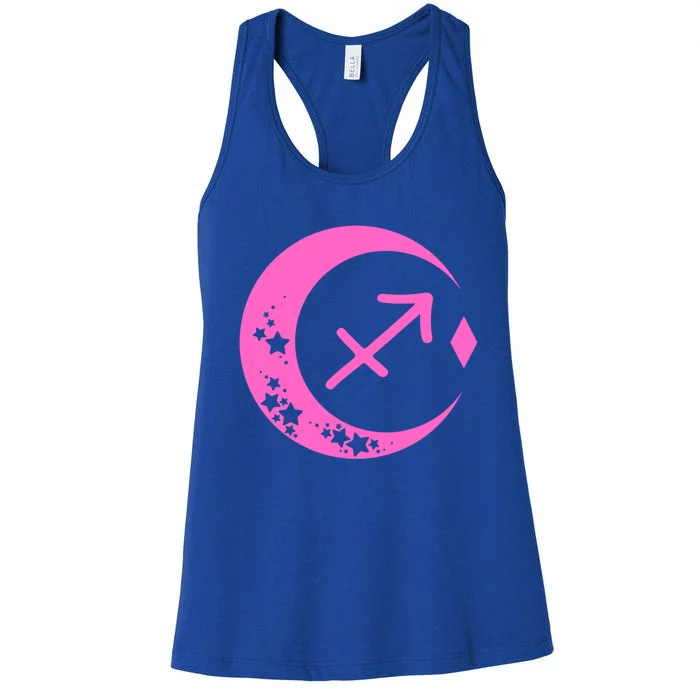 Sagittarius Zodiac Sign Horoscope Astrology Pink Cute Gift Women's Racerback Tank