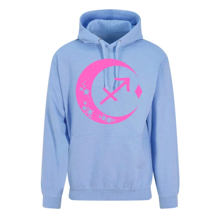 Sagittarius Zodiac Sign Horoscope Astrology Pink Cute Gift Unisex Surf Hoodie