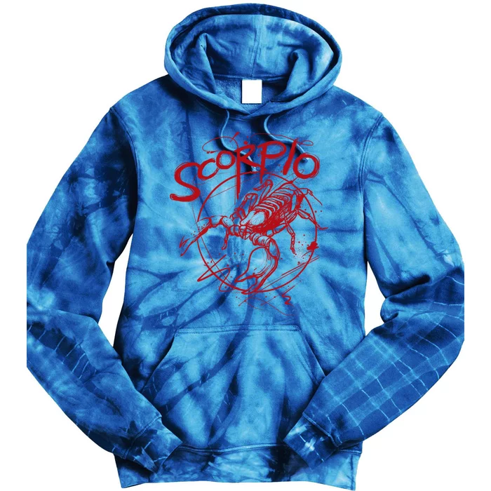 Scorpio Zodiac Scorpion Gift Scorpions Great Gift Tie Dye Hoodie