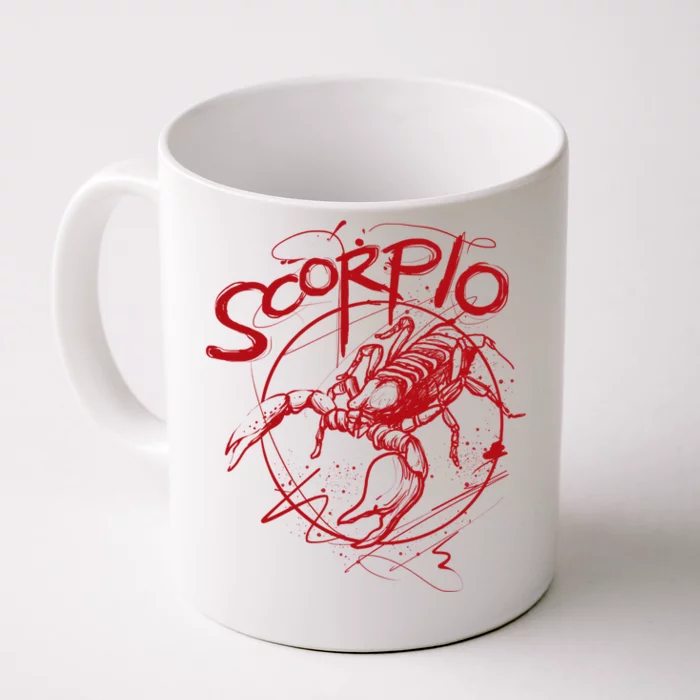 Scorpio Zodiac Scorpion Gift Scorpions Great Gift Front & Back Coffee Mug