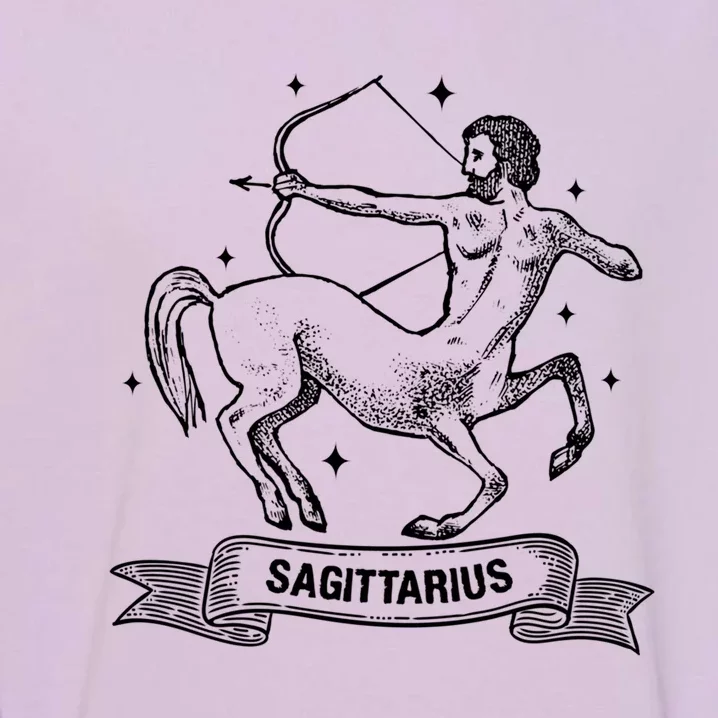 Sagittarius Zodiac Sign Constellation Gift Gift Garment-Dyed Sweatshirt