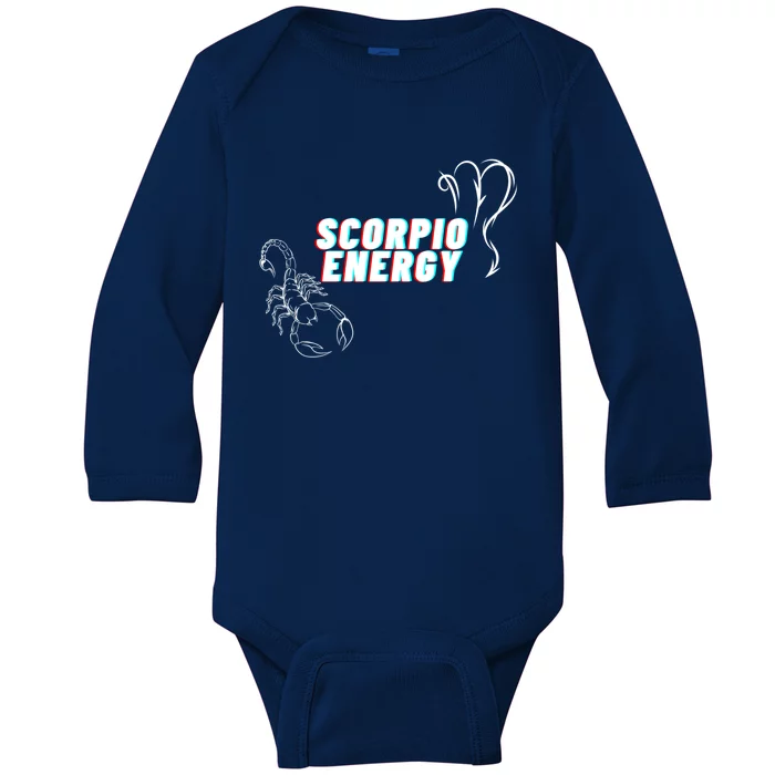 Scorpio Zodiac Sign Meaningful Gift Baby Long Sleeve Bodysuit