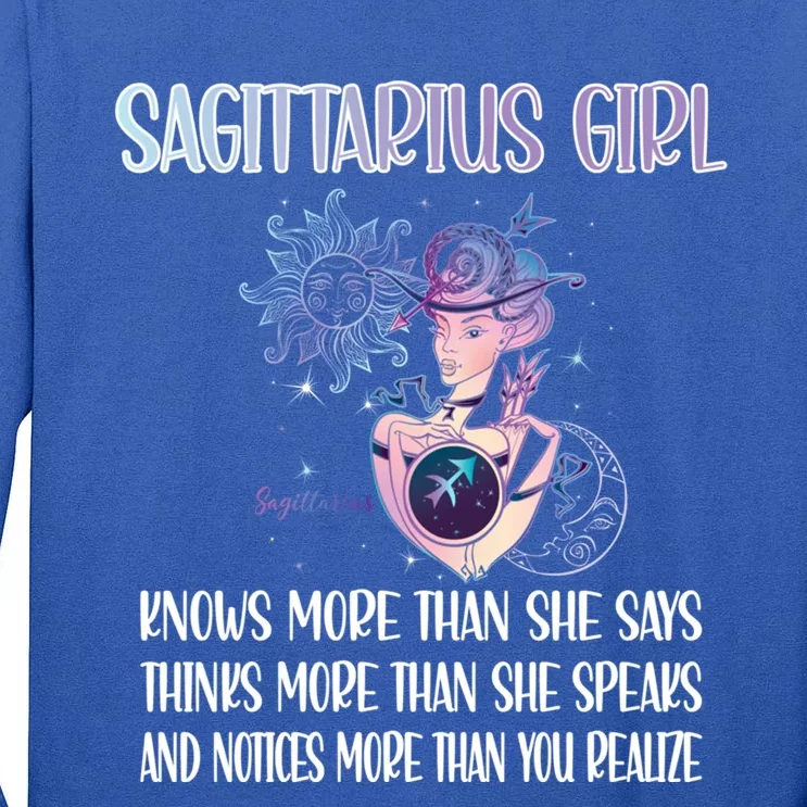 Sagittarius Zodiac Sign Sagittarius Horoscope Astrology Gift Tall Long Sleeve T-Shirt