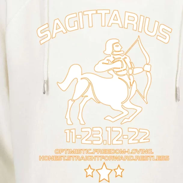 Sagittarius Zodiac Sign Gift Meaningful Gift Womens Funnel Neck Pullover Hood