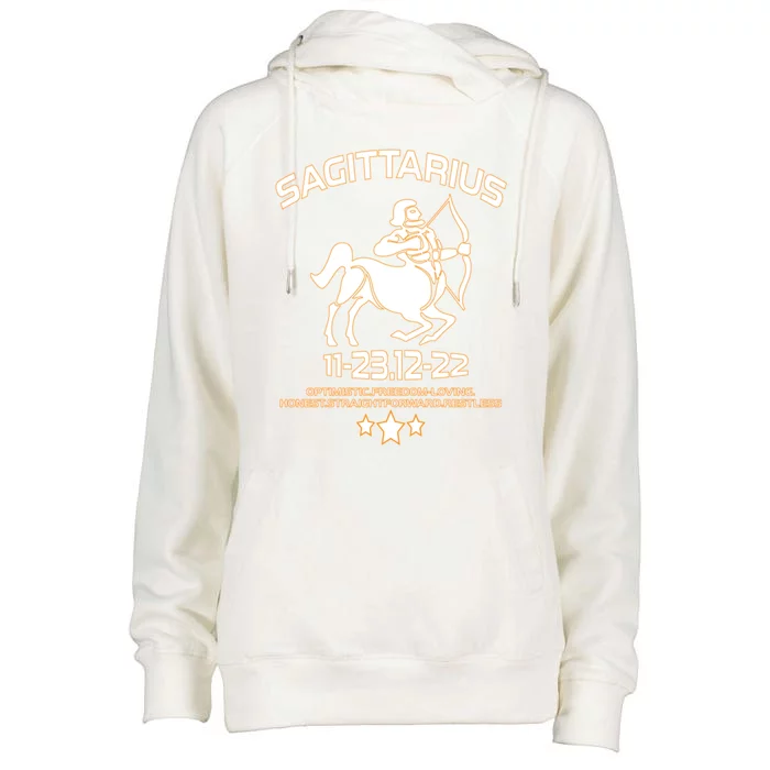 Sagittarius Zodiac Sign Gift Meaningful Gift Womens Funnel Neck Pullover Hood