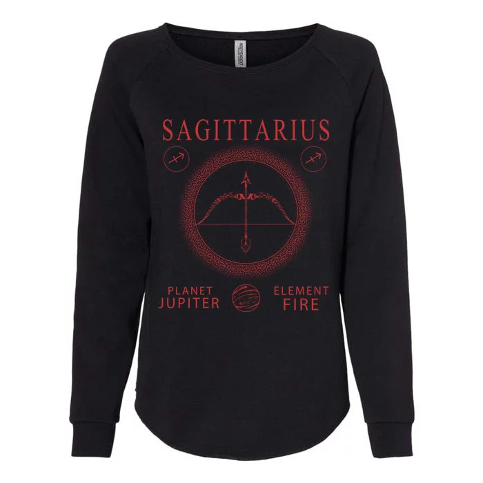 Sagittarius Zodiac Sign Gift Womens California Wash Sweatshirt