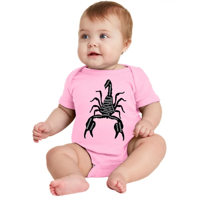 Scorpio Zodiac Sign Design Scorpio Zodiac Character Gift Baby Bodysuit