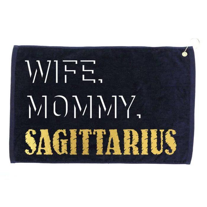 Sagittarius Zodiac Sign Funny Gift Grommeted Golf Towel